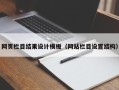 淮南网页栏目结果设计模板（网站栏目设置结构）